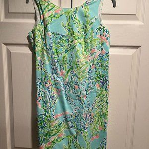 Lilly Pulitzer Cathy Shift Dress Blue Heaven Size 2